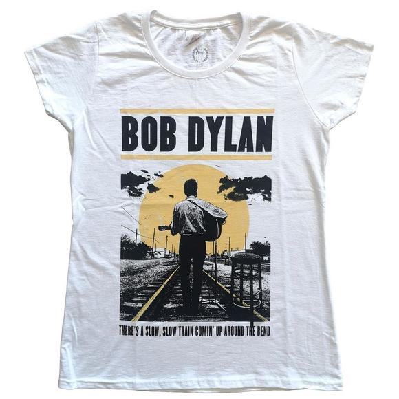 Bob Dylan Womens T-Shirt Slow Train - Picture 1 of 4